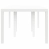 Table de jardin Blanche 200x100x73 cm en poly rattan 