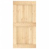 Porte coulissante et kit de quincaillerie 100x210 cm pin massif 