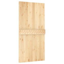Porte coulissante et kit de quincaillerie 100x210 cm pin massif 