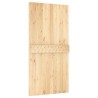 Porte coulissante et kit de quincaillerie 100x210 cm pin massif 