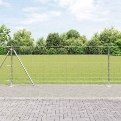 Clôture 1x50 m en acier galvanisé 