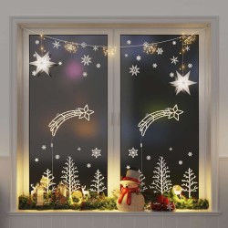 Lumières de Noël silhouette d'étoile filante 2 pcs 50 LED 