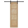 Porte coulissante avec ensemble quincaillerie 61x198.5 cm Bois massif de pin 