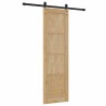 Porte coulissante avec ensemble quincaillerie 61x198.5 cm Bois massif de pin 