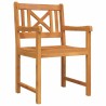 Ensemble de salle à manger de jardin , 3 pièces en bois massif d'acacia 