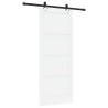 Porte coulissante avec quincaillerie 'ORKDAL'en pin massif blanc 