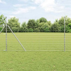 Clôture de champ 1,4 x 50 m en acier galvanisé 
