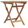 Ensemble Bistro de Jardin Pliable 3 Pièces en Bois Massif d'Acacia 