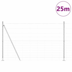 Clôture de champ en acier galvanisé de 1,5 x 25 m 