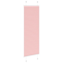 Store plissé rose 40x150 cm largeur du tissu 39,4 cm polyester 