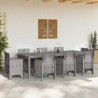 Table de jardin Gris clair 250x100x73 cm Poly Rattan 