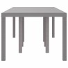 Table de jardin Gris clair 250x100x73 cm Poly Rattan 