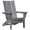 Chaises Adirondack pliables 2 pcs Gris clair 74,5x80,5x90 cm HDPE 