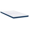 Coussins de Matelas Blanc et Bleu 120 x 200 cm 