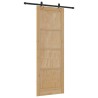 Porte Coulissante avec Kit de Quincaillerie 'ORKDAL'en Bois de Pin Massif 