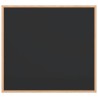 Tableau noir avec cadre bois de pin massif noir 60x55 cm 