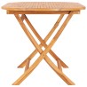 Table pliable de jardin 160x80x75 cm Bois de teck solide 