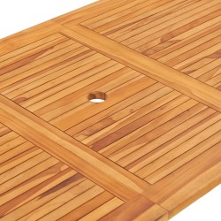 Table pliable de jardin 160x80x75 cm Bois de teck solide 
