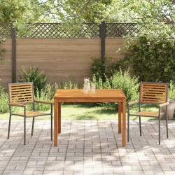 Ensemble de salle à manger de jardin 3 pcs Gris 