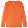 T-shirt enfants à manches longues orange brûlé 140 