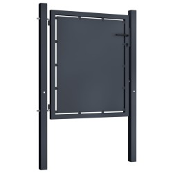 Portail de jardin Acier 100 x 75 cm Anthracite 