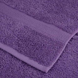 Gants de toilette 10 pcs Pourpre 15 x 21 cm Coton 