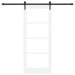 Porte coulissante avec kit de quincaillerie 'ORKDAL'blanche 83x202 cm 