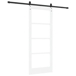 Porte coulissante avec kit de quincaillerie 'ORKDAL'blanche 83x202 cm 