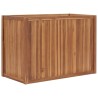 Lit surélevé 100x50x70 cm Bois de teck solide 