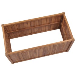Lit surélevé 100x50x70 cm Bois de teck solide 