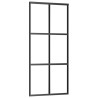 Porte coulissante avec kit de quincaillerie 90x205 cm Verre ESG 
