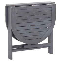 Table de jardin Gris 120x70x74 cm Bois d'acacia massif 
