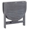 Table de jardin Gris 120x70x74 cm Bois d'acacia massif 
