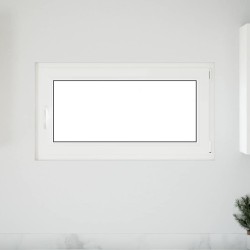 Fenêtre de sous-sol« RISOR » 110 x 70 cm oscillo-battante DIN droite blanche 
