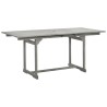 Table à dîner de jardin (120-170)x80x75 cm Bois d'acacia massif 