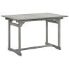 Table à dîner de jardin (120-170)x80x75 cm Bois d'acacia massif 
