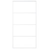 Porte coulissante Verre ESG et aluminium 102,5x205 cm Blanc 