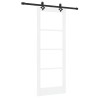 Porte coulissante avec kit de montage blanc 78x202 cm en bois de pin 