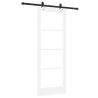 Porte coulissante avec kit de montage blanc 78x202 cm en bois de pin 