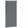 Store de Fenêtre Gris foncé 60 x 130 cm Aluminium 