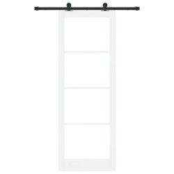 Porte Coulissante avec Quincaillerie ORKDAL Blanche 83x232 cm 