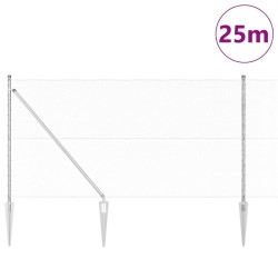 Clôture Hexagonale 1,4x25 m Acier Galvanisé 