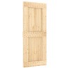 Porte coulissante et kit de quincaillerie 85x210 cm pin massif 