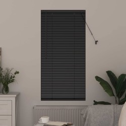 Store de Fenêtre avec des rideaux Autre Noir 60 x 130 cm Aluminium 