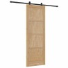 Porte Coulissante avec Kit de Quincaillerie 'ORKDAL'en Bois Massif en Pin 