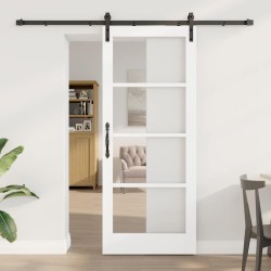 Porte coulissante avec quincaillerie 'ORKDAL'Blanche 83x202 cm 