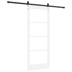 Porte coulissante avec quincaillerie 'ORKDAL'Blanche 83x202 cm 