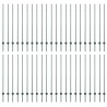 Poteaux de clôture argentés 44 pcs Vert 100 x 1.4 m Métal 
