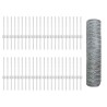Poteaux de clôture 11 pcs U-Channel 40 cm Acier galvanisé 