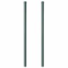 Poteaux de clôture 2 pcs Vert 110 cm Acier peint par poudre 